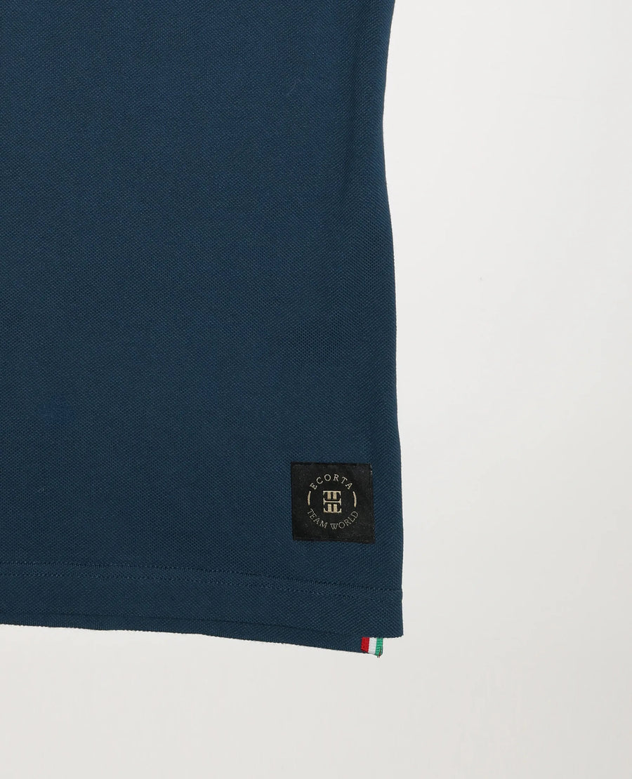 Italia Azzurri Polo Shirt — label detail view