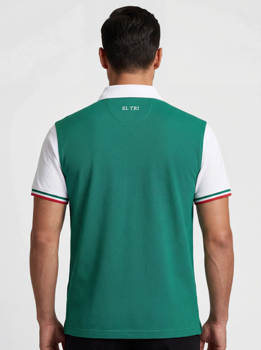 Mexico El Tri Polo Shirt — back view