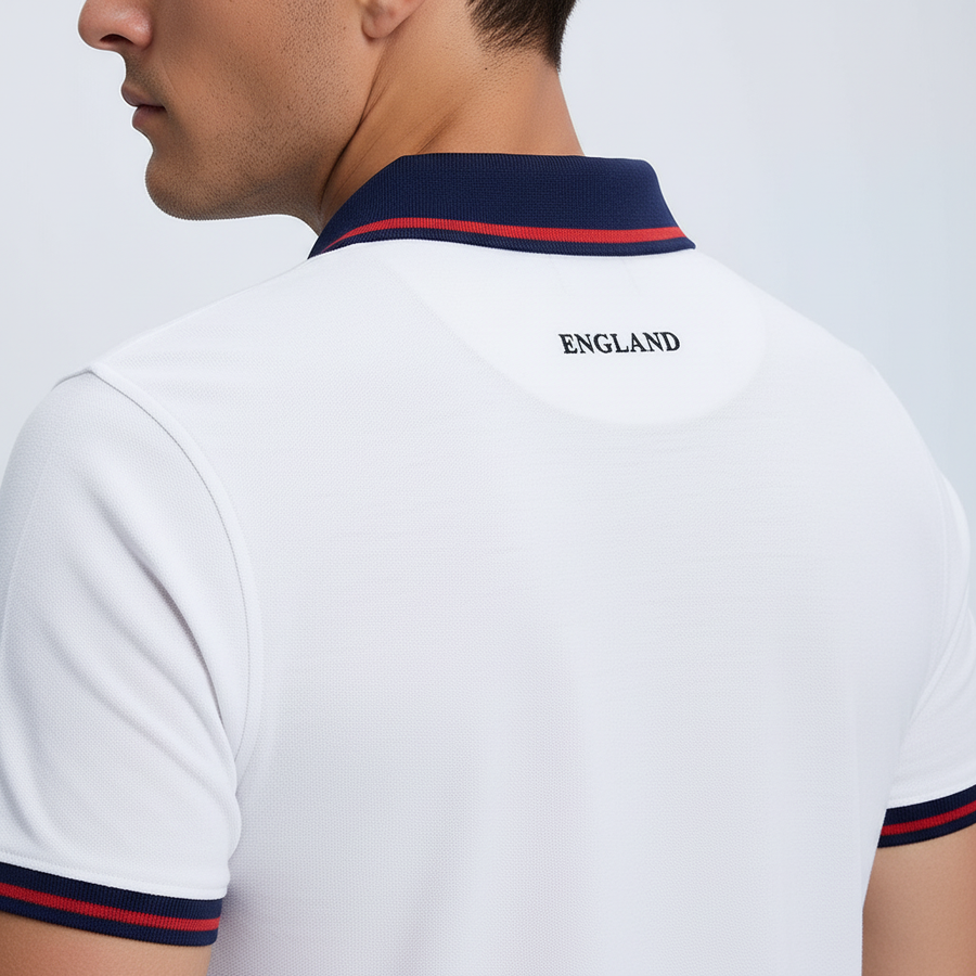 England The Three Lions polo shirt side view