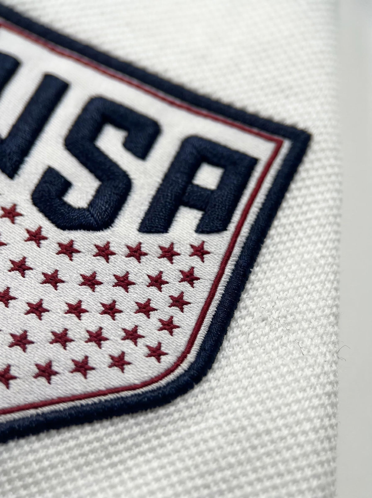 USA USMNT White polo shirt side view