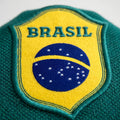 Brasil patch on a green background