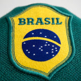Brasil patch on a green background
