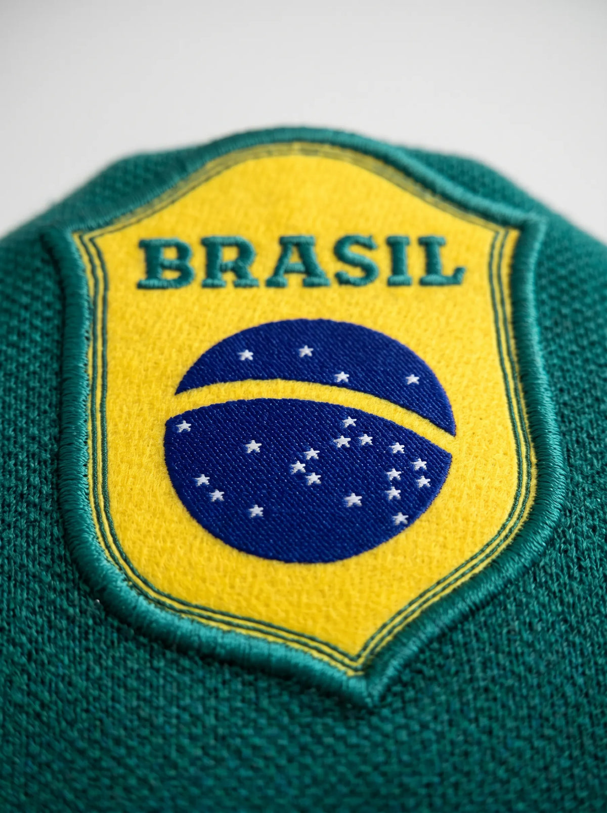 Brasil patch on a green background