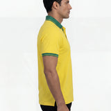 Brazil Seleção Yellow Polo Shirt — side view