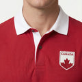 Canada Les Rouges Polo Shirt — collar and top detail view