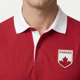 Canada Les Rouges Polo Shirt — collar and top detail view