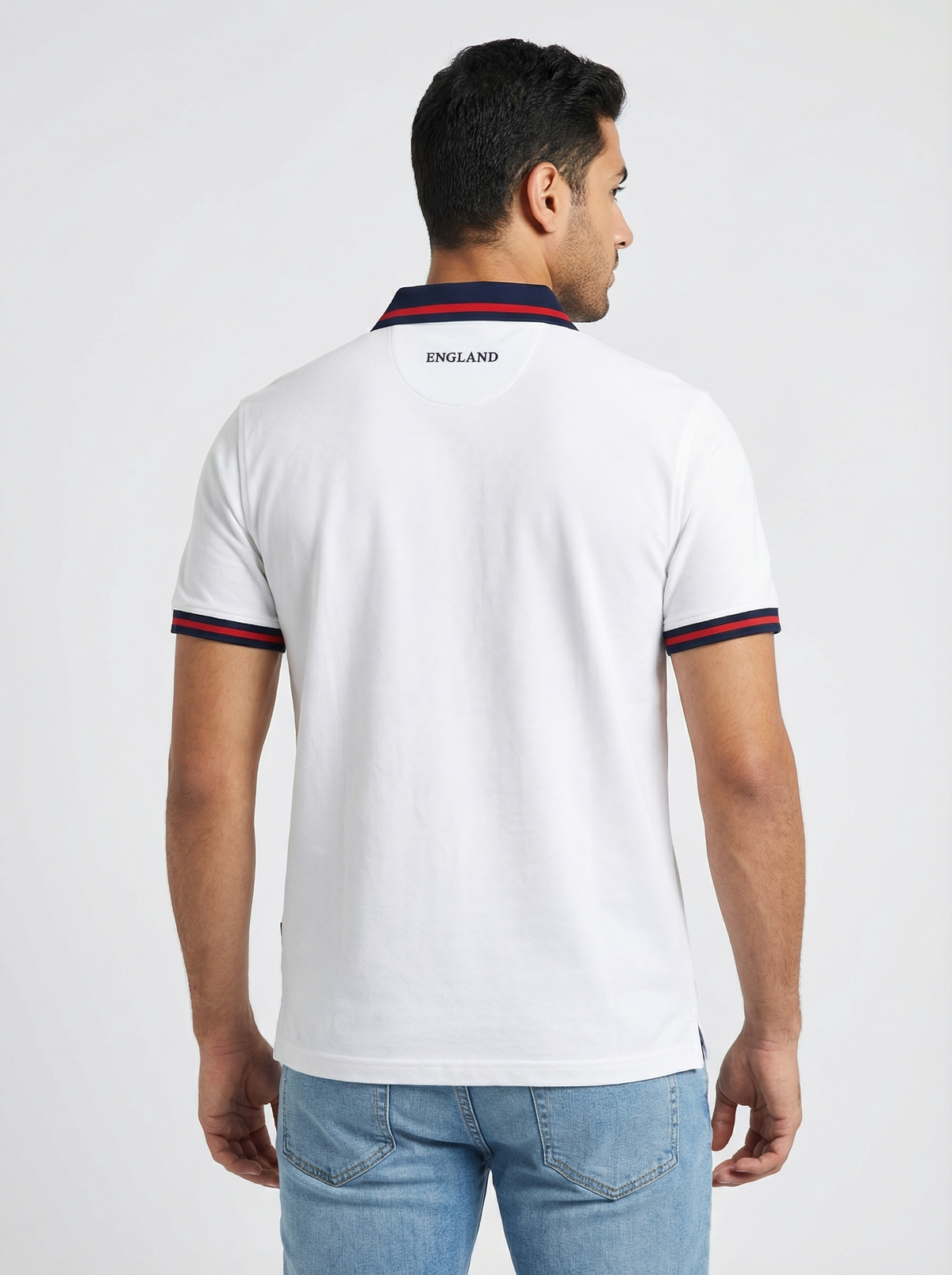 England The Three Lions polo shirt back view