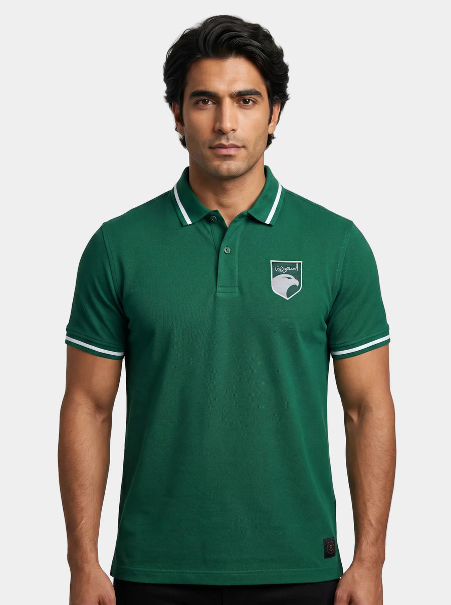 Saudi Arabia Al Soqoor Polo Shirt — front view