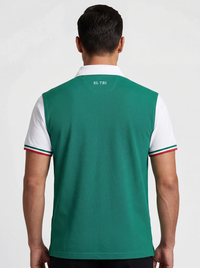 Mexico El Tri Polo Shirt — back view