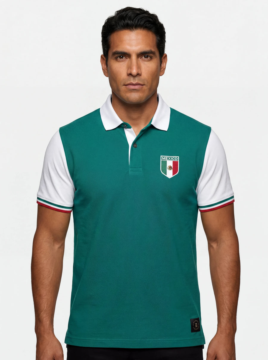 Mexico El Tri Polo Shirt — front view