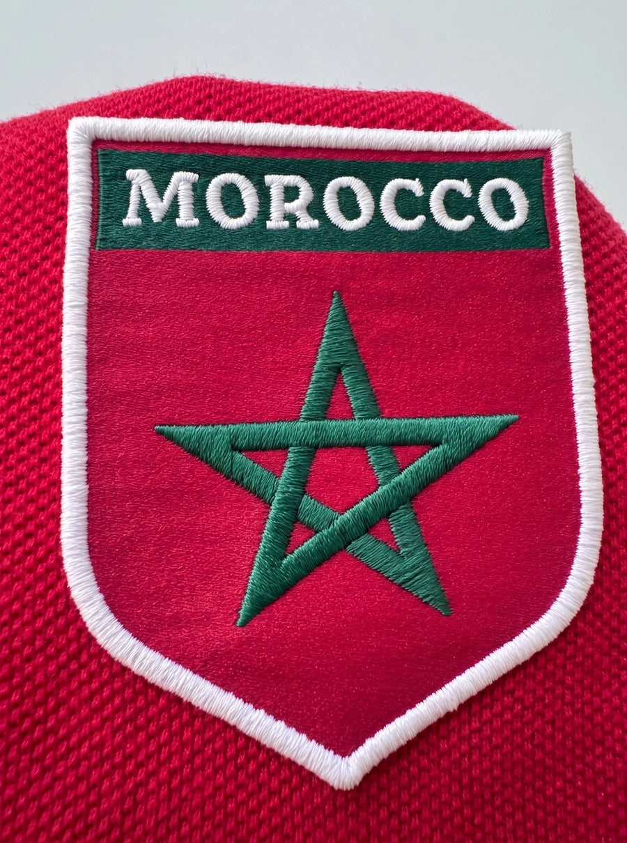 Morocco Atlas Lions badge close-up detail