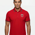 Morocco Atlas Lions Red Polo Shirt — front view