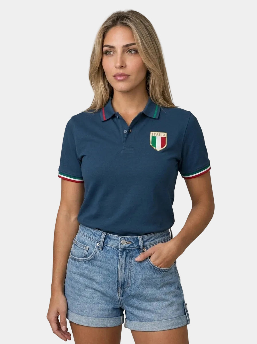 Italia Azzurri Polo Shirt — lifestyle view