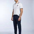 USA USMNT White polo shirt flat lay