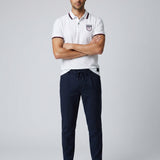 USA USMNT White polo shirt half-turn view